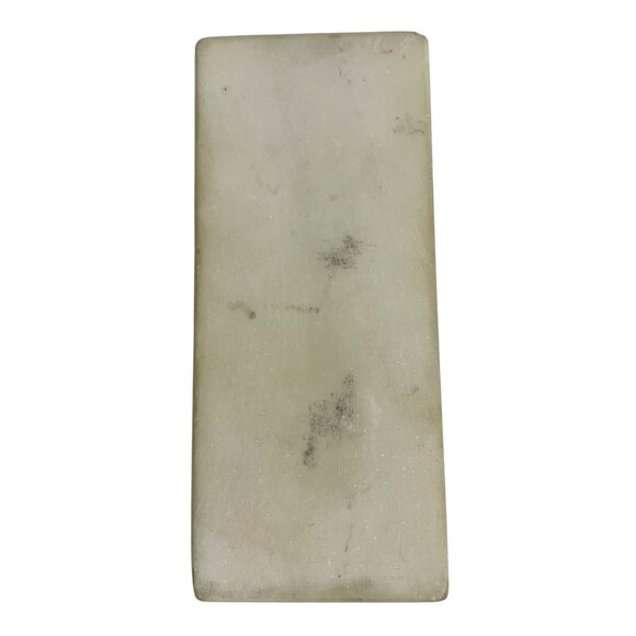 Hand-Painted Stone Marble Chinese Rectangular Paperweight Dancing Geisha Girl - Picture 4 of 7